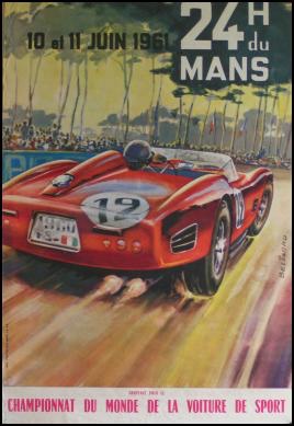 Original 1961 Le Mans Poster