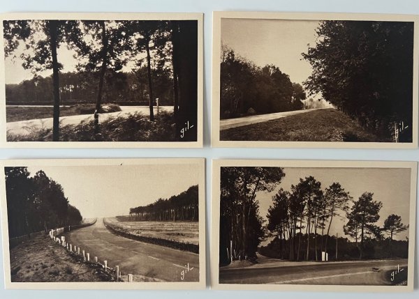 1929 Le Mans postcard set