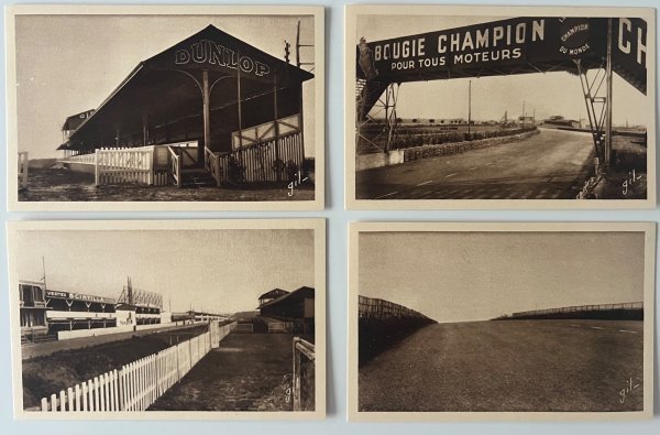 1929 Le Mans 24 hours original complete postcard set