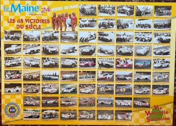 2000 Le Maine Le Mans Victory Poster 1923-2000