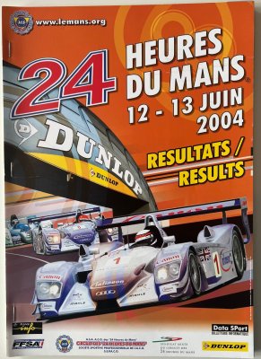 Official 2004 Le Mans results programme