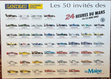 2003 Le Maine Le Mans invite poster