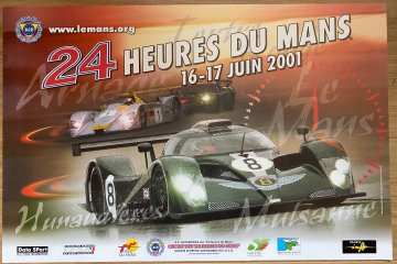 Original 2001 Le Mans official event poster