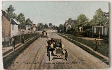 Original 1906 French Grand Prix postcard version 8