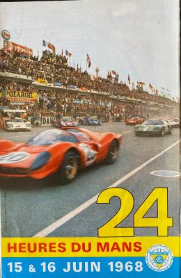 Original 1968 Le Mans promotional leaflet
