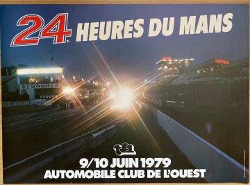 Original 1979 Le Mans official event poster