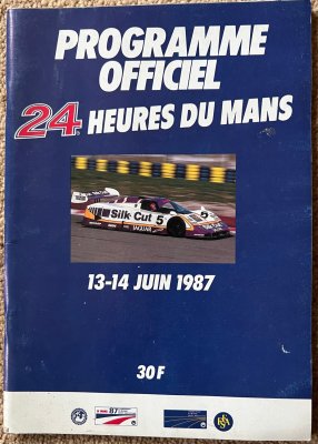 Original 1987 Le Mans Programme