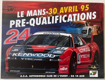 Original1995 Le Mans Practice leaflet