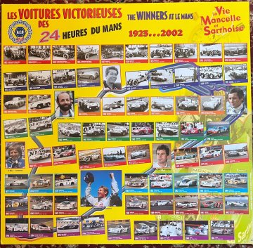 2002 Le Mans magazine Victory poster 1923-2002