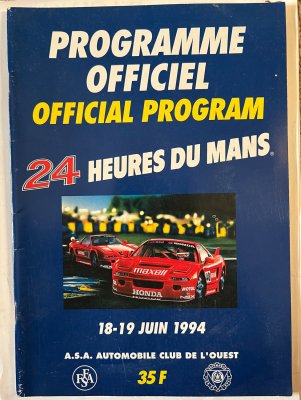Original 1994 Le Mans Programme