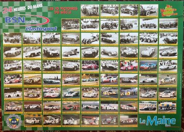 2002 Le Maine victory Le Mans poster 1923-2002