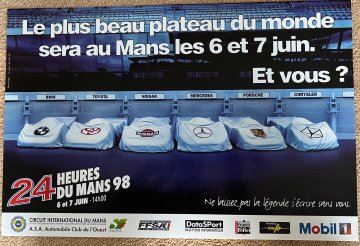 Original 1998 Le Mans official Poster V2