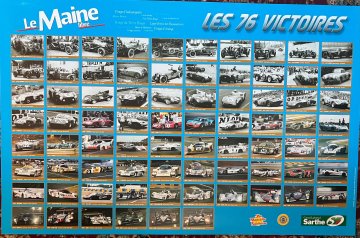2008 Le Maine Le Mans victory poster 1923-2008