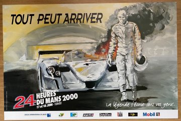 Original 2000 Le Mans withdrawn official event poster V2