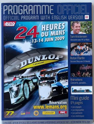Original 2009 Le Mans programme