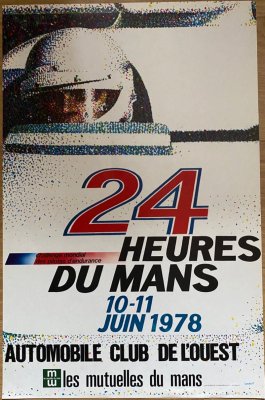 Original 1978 Le Mans official event poster