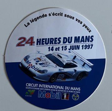 Original 1997 officiale Le Mans sticker