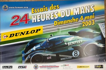 Original 2003 Le Mans Official Practice Poster