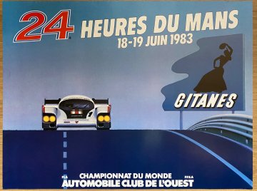 Original 1983 Le Mans official event poster