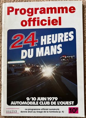 Original 1979 Le Mans Programme