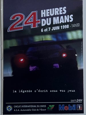 Original 1998 Official Le Mans sticker