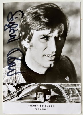 Siegfried RAUCH Signed photo postcard Le Mans