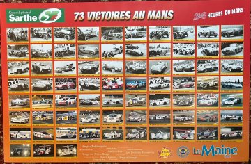 2005 Le Maine Le Mans victory poster 1923-2005