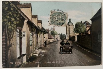 Original 1906 French Grand Prix postcard version 3