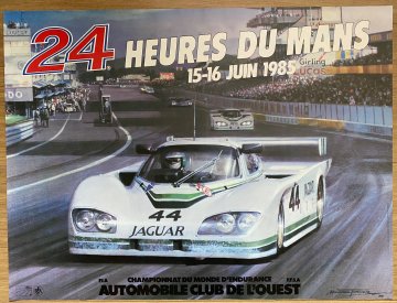 Original 1985 Le Mans official event poster