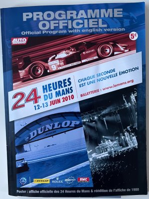 Original 2010 Le Mans programme
