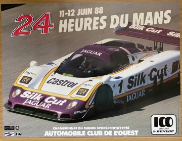Original 1988 Le Mans official event poster