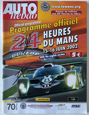 Original 2002 Le Mans programme signed