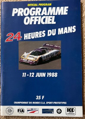 Original 1988 Le Mans Programme