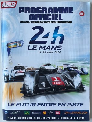 Original 2014 Le Mans programme with English guide