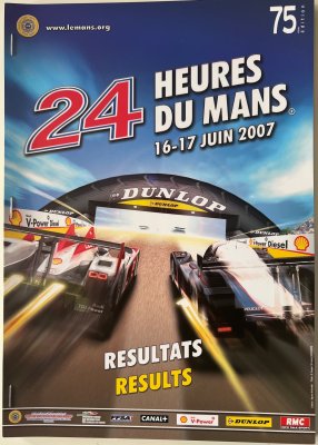 Official 2007 Le Mans results programme