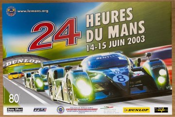 Original 2003 Le Mans official event poster