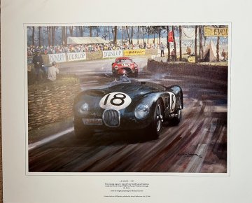 1953 Le Mans Jaguar Michael Turner Print
