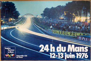 Original 1976 Le Mans official event poster