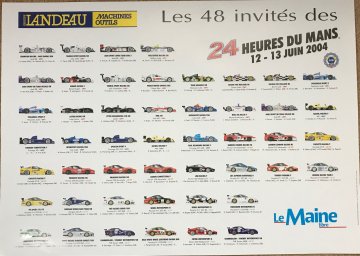 2004 Le Maine Le Mans invite poster 