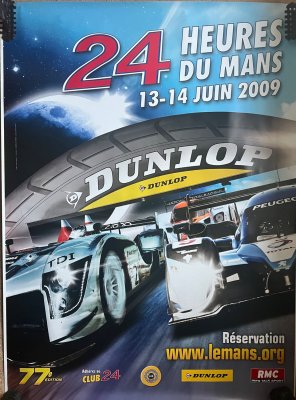 Original 2009 Le Mans large format Official event poster