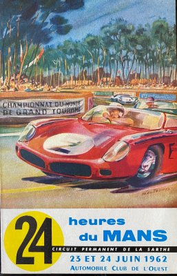 Original 1962 Le Mans Promotional Leaflet
