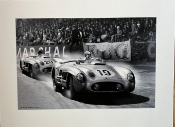 1955 Le Mans Fangio Levegh Mercedes print