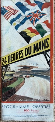 Original 1950 Le Mans Programme with inserts